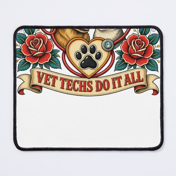 Item preview, Vet Techs Do It All Veterinary Technician Week designed and sold by HappyVibration.