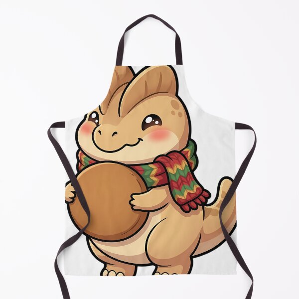 Item preview, Cute Christmas Dilophosaurus Hugging a Gingerbread Cookie designed and sold by pumsquare.