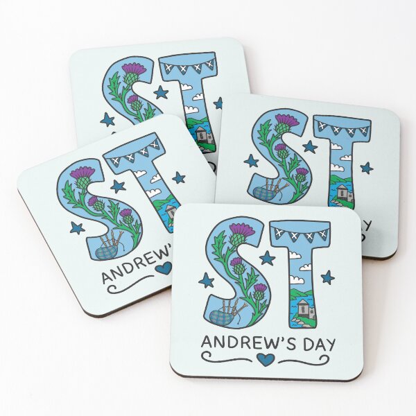 Item preview, St Andrews Day Typography Design designed and sold by TeePee Creations.