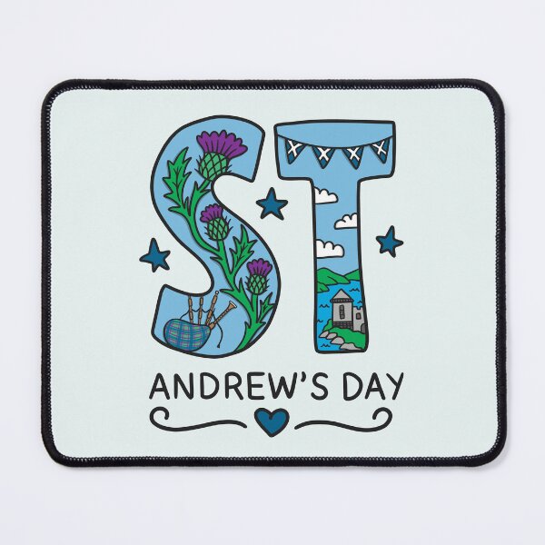 Item preview, St Andrews Day Typography Design designed and sold by TeePee Creations.