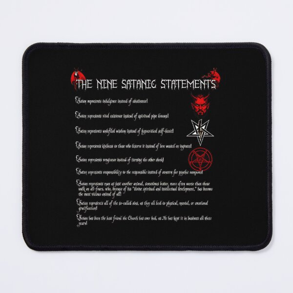 Item preview, Niness Satanicss Statementsss designed and sold by Greyschale.