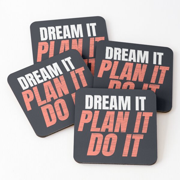 Item preview, Dream It Plan It Do It Motivational Quote designed and sold by Mrali9914.