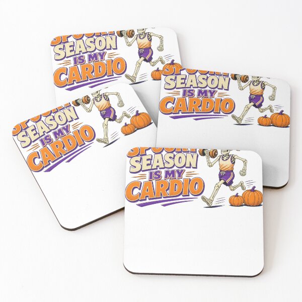 Item preview, Spooky Season Is My Cardio Funny Halloween Gym Workout designed and sold by HappyVibration.