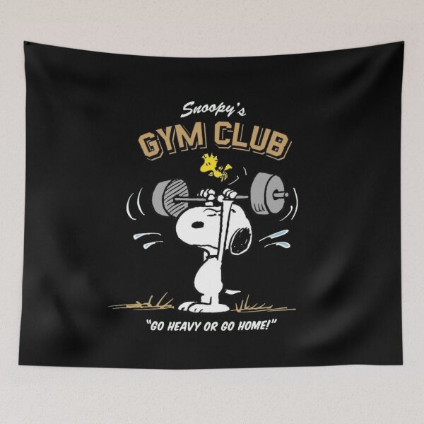 Item preview, Snoopy Peanuts Gym - Go heavy or Go Home   designed and sold by EssaVernice.