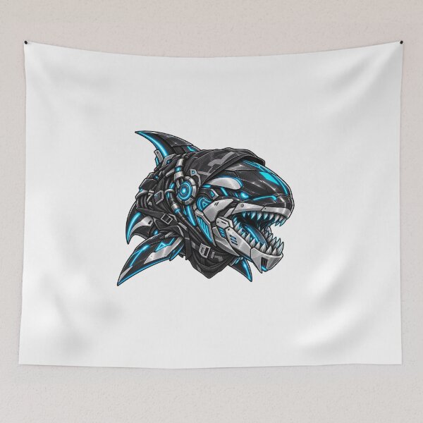 Item preview, Cyberpunk Tactical Mecha Orca Visor Art designed and sold by RiteshCenter .