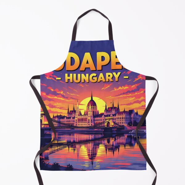 Item preview, Budapest Hungary – Vintage Parliament Sunset Travel Poster designed and sold by LSVart.