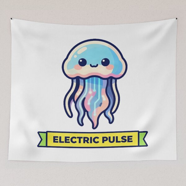 Item preview, Cyberpunk Neon Mechanical Jellyfish Art designed and sold by Arc2020.