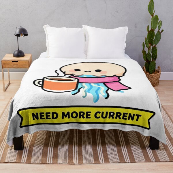 Item preview, Sleepy Jellyfish Drinking Morning Coffee designed and sold by Arc2020.