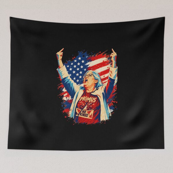 Item preview, Aunt Sue Middle Finger American Flag designed and sold by AlainaGreenho.