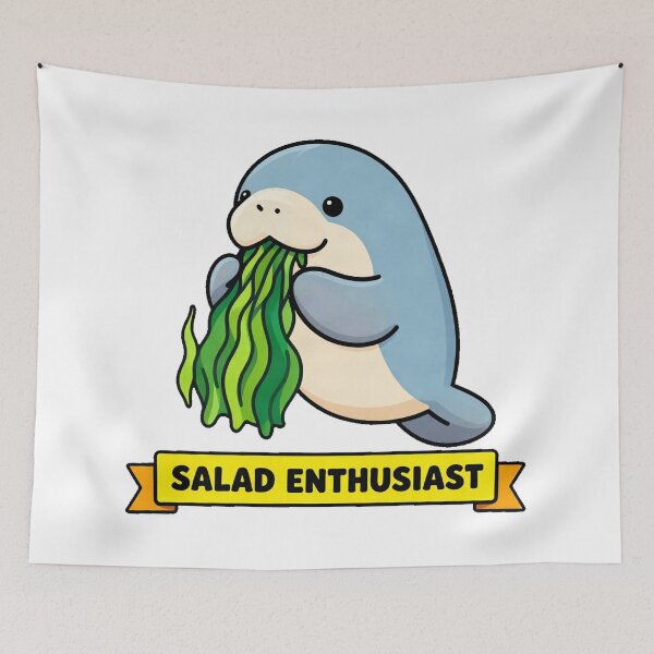 Item preview, Hungry Sea Cow Eating Greens designed and sold by Arc2020.
