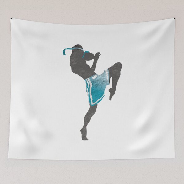 Item preview, Minimal Muay Thai Athlete [CYAN] designed and sold by illcobalt.