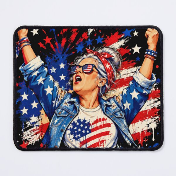 Item preview, Aunt Sue Middle Finger Shirt Trump Rally Flag art designed and sold by AlainaGreenho.