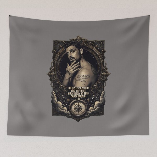 Item preview, Intense Portrait of Attractive Actor with Tattoos-82 designed and sold by NataljaGraf.