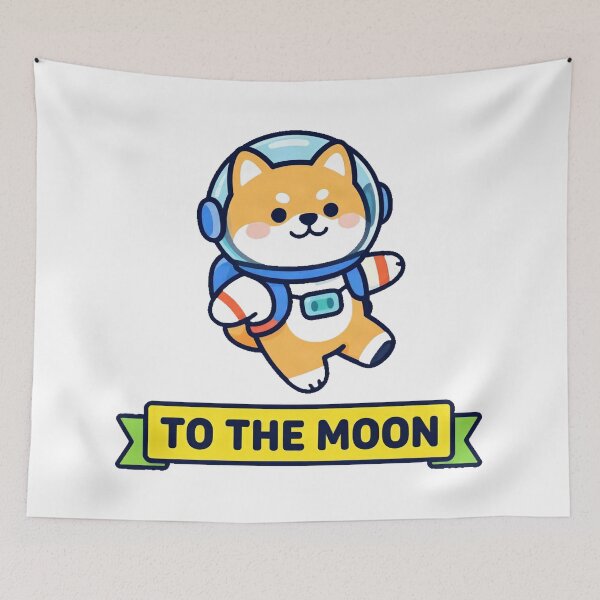 Item preview, Retro Shiba Inu Astronaut in Space designed and sold by Arc2020.