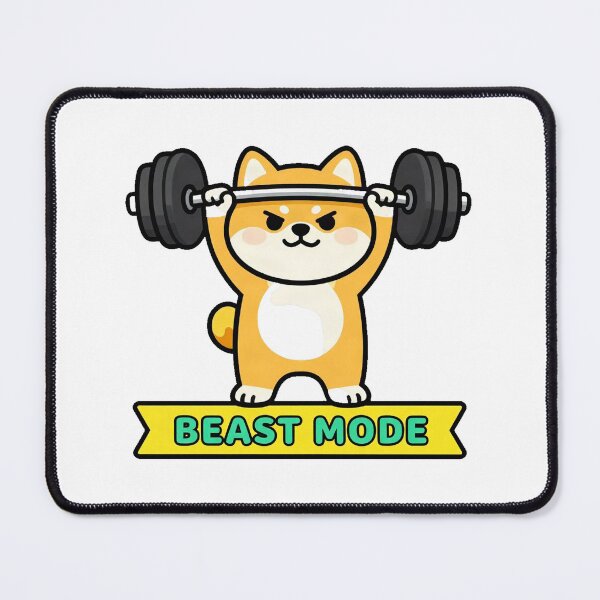 Item preview, Funny Shiba Inu Fitness Weightlifter Dog designed and sold by Arc2020.
