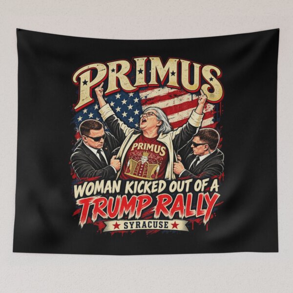 Item preview, Syracuse Rally Woman Primus No Kings Resist designed and sold by lumiprintsart.