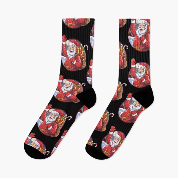Item preview, Jolly Santa Claus Waving Merry Christmas designed and sold by Poseyteso.
