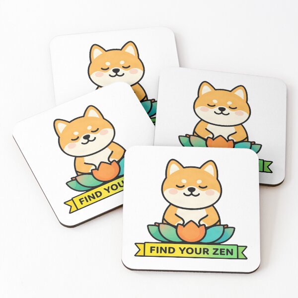 Item preview, Zen Shiba Inu Meditating Yoga Master designed and sold by Arc2020.