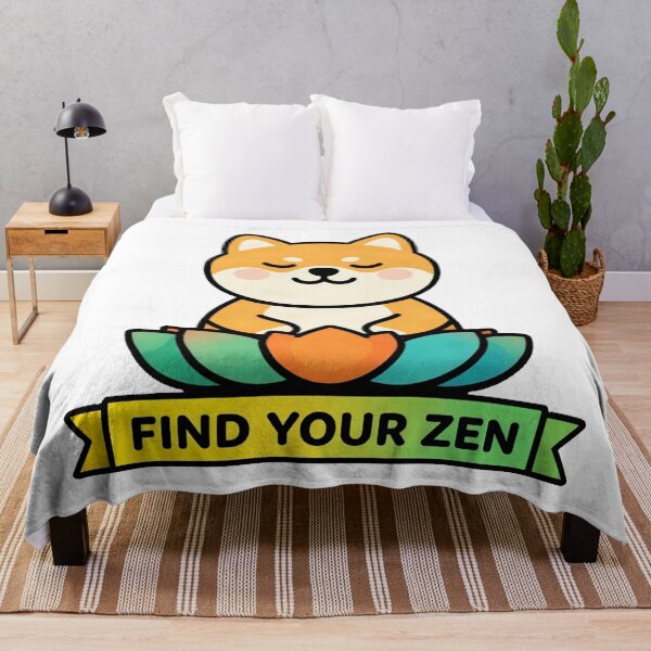 Item preview, Zen Shiba Inu Meditating Yoga Master designed and sold by Arc2020.
