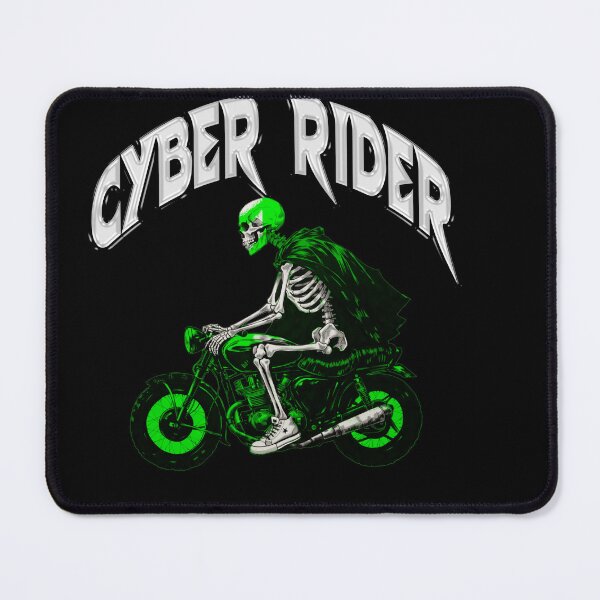 Item preview, Cyber Rider - Cyberpunk Skeleton Biker Vintage Graphic designed and sold by Grxcreation.
