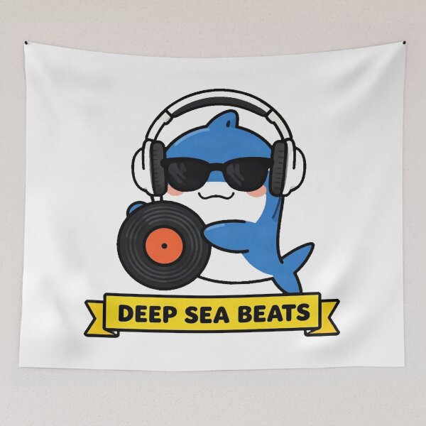 Item preview, Retro DJ Whale Shark Beats designed and sold by Arc2020.