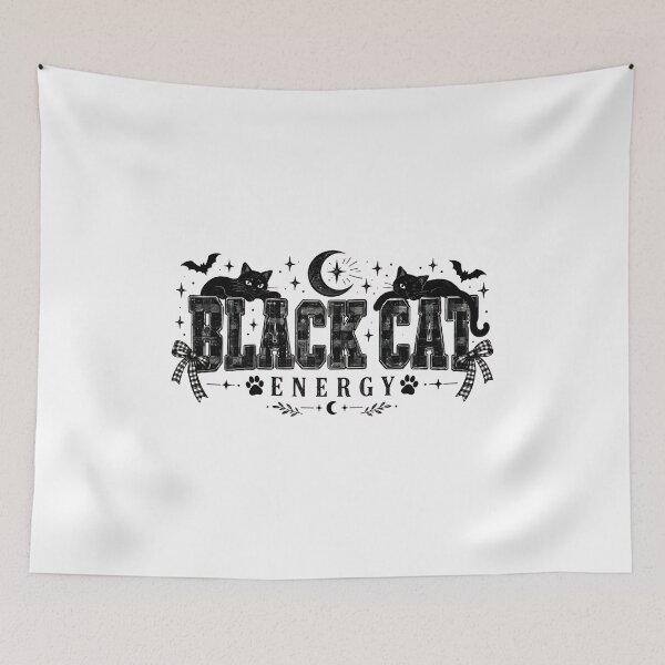 Item preview, Black Cat Energy Gothic Moon Bat Celestial Design designed and sold by GiaoCalonas.