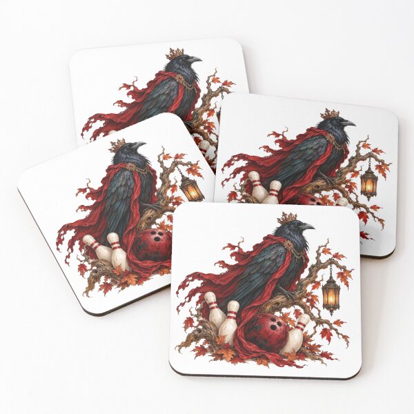 Item preview, Gothic Raven Bowling – Halloween Bowling Design designed and sold by VikArt7.