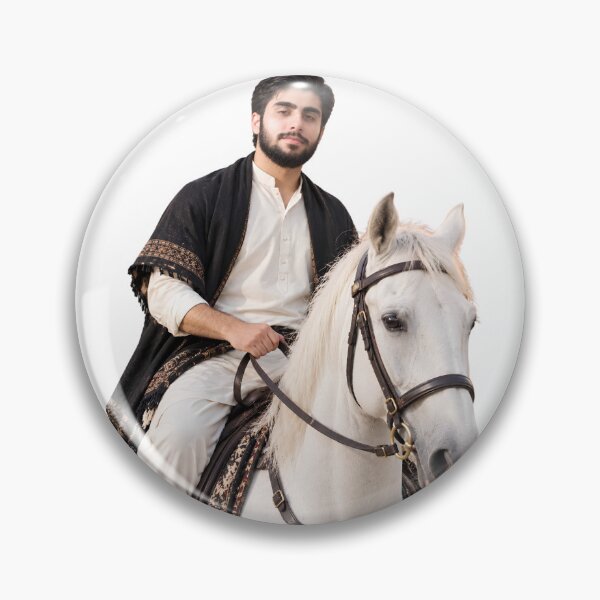 Item preview, Traditional Pakistani Man Riding White Horse designed and sold by AksNoor116.