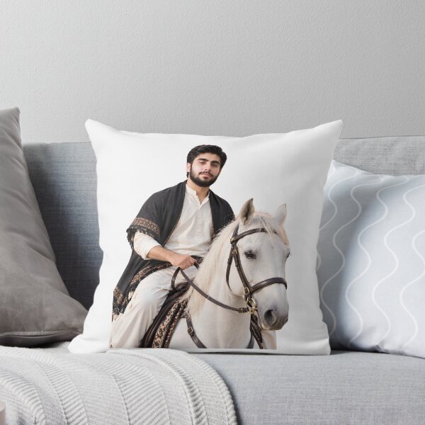 Item preview, Traditional Pakistani Man Riding White Horse designed and sold by AksNoor116.