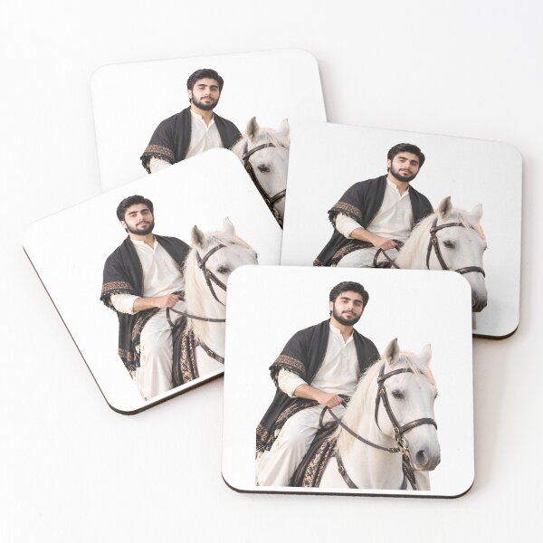 Item preview, Traditional Pakistani Man Riding White Horse designed and sold by AksNoor116.