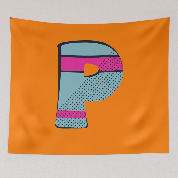 Item preview, Pop Art Letter P - Initial design of the Letter P designed and sold by Fun Funky Designs.