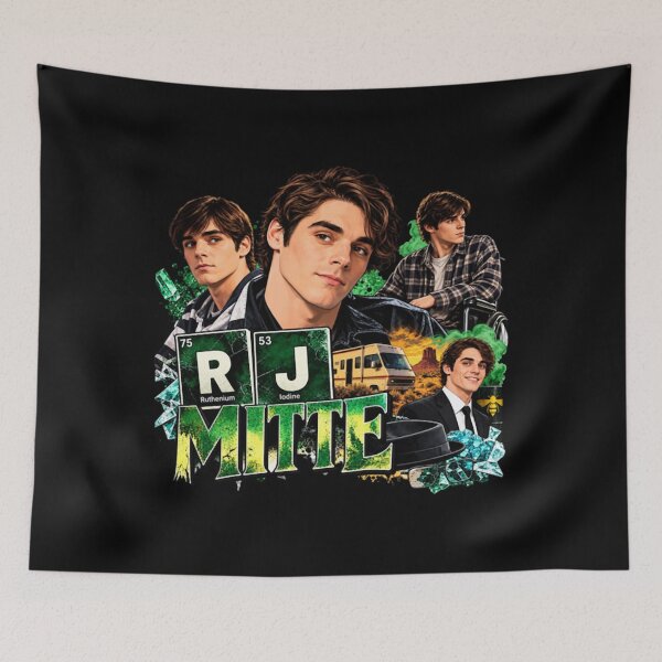 Item preview, RJ M.Tribute  Walter Jr Memorial Retro Portrait Collage Green Grunge Vintage Fan Style designed and sold by kawaiibloomshop.