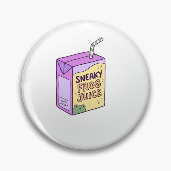 Item preview, Pastel Yellow Sneaky Frog Juice Box designed and sold by LexaArtworks.