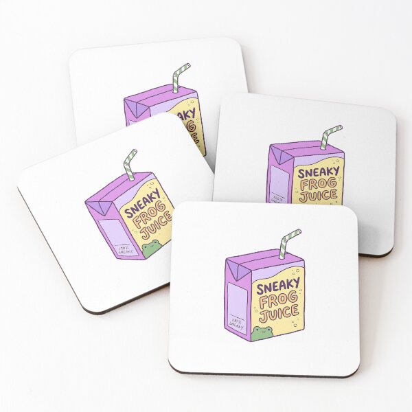 Item preview, Pastel Yellow Sneaky Frog Juice Box designed and sold by LexaArtworks.
