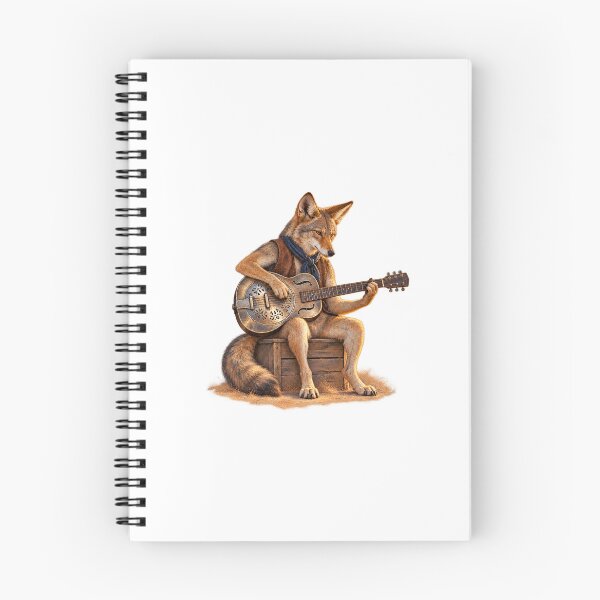 Item preview, Coyote Blues Guitarist with a Metal Resonator designed and sold by Mono.fi Studios.