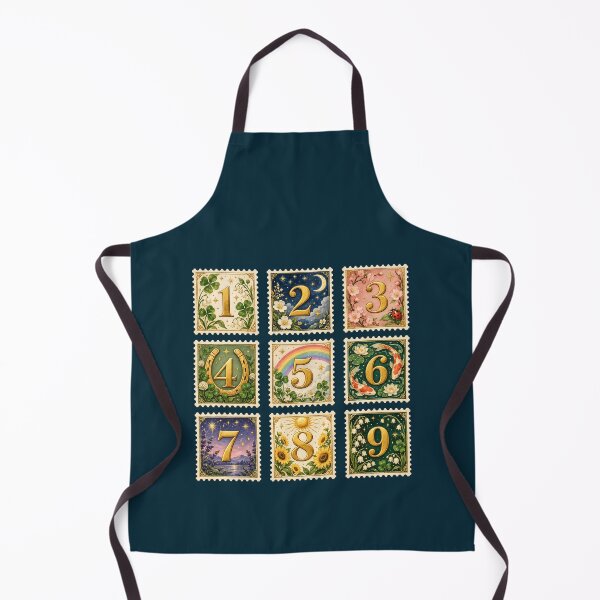 Item preview, Lucky Numbers Stamps designed and sold by naragonkanok.