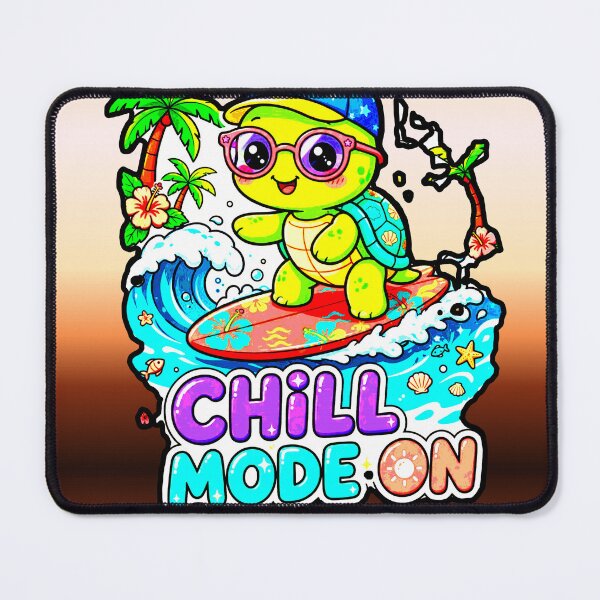 Item preview, Turtle Chill Mode On T-Shirt Surf Summer Happy Turtle Beach designed and sold by AstronautMerch.