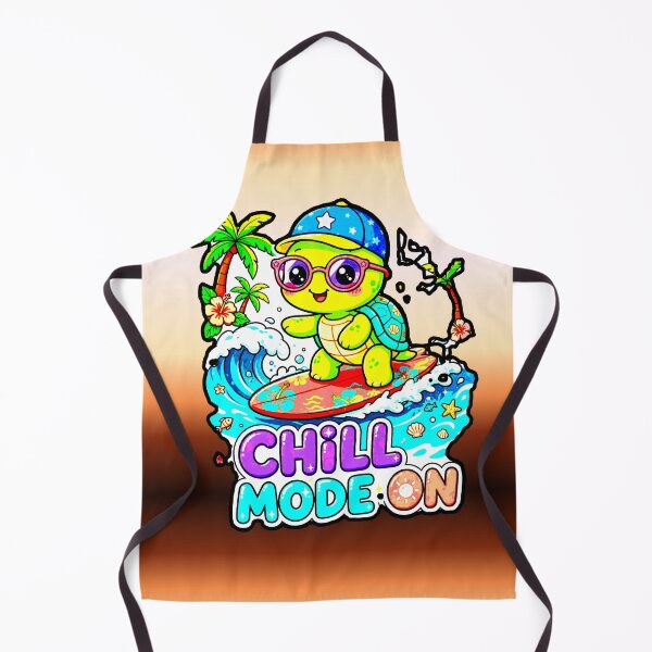 Item preview, Turtle Chill Mode On T-Shirt Surf Summer Happy Turtle Beach designed and sold by AstronautMerch.