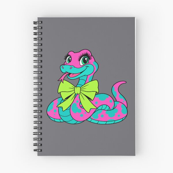 Item preview, Neon Pink & Turquoise Cute Snake – Retro Girly Cartoon designed and sold by Aimetoi.