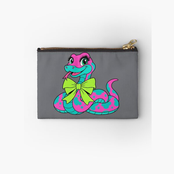 Item preview, Neon Pink & Turquoise Cute Snake – Retro Girly Cartoon designed and sold by Aimetoi.