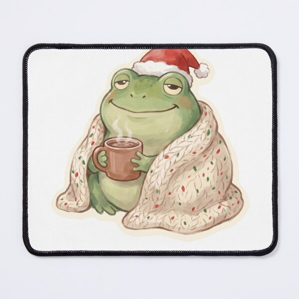 Item preview, Cozy Frog Hibernating Through The Holidays designed and sold by Keizoku Studio.