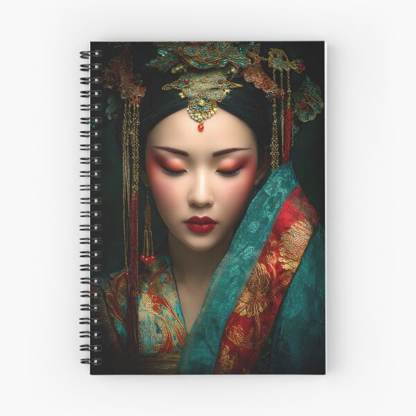 Item preview, Elegant Woman in Traditional Attire and Makeup Art designed and sold by Artessie.