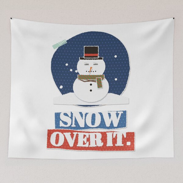 Item preview, Snow Over It Unimpressed Snowman Collage designed and sold by somebasic.