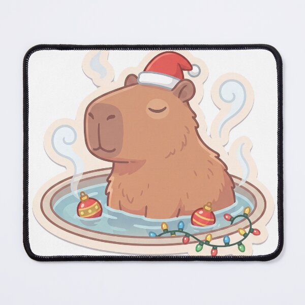 Item preview, Christmas Capybara Too Chill For Chaos designed and sold by Keizoku Studio.