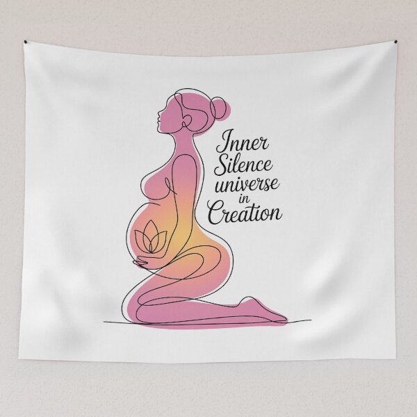 Item preview, Inner Silence Universe In Creation Pink Yellow designed and sold by 108stillness.