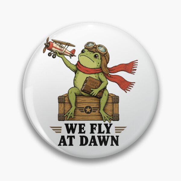 Item preview, We Fly At Dawn Frog Aviation Pilot designed and sold by andre-hollow.