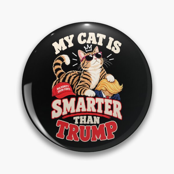 Item preview, My Cat Is Smarter Than Trump designed and sold by Adebucat.