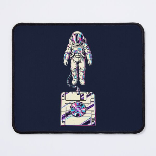 Item preview, Synthwave Astronaut Floppy Disk Retro Tech Space Design designed and sold by KungPowUnicorn.