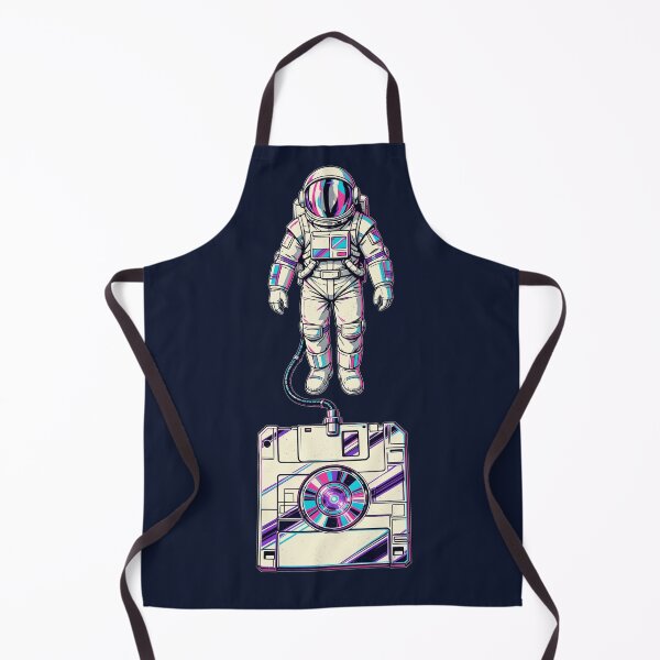Item preview, Synthwave Astronaut Floppy Disk Retro Tech Space Design designed and sold by KungPowUnicorn.