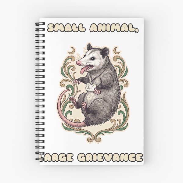 Item preview, Ornate Opossum Small Animal Large Grievances designed and sold by Keizoku Studio.